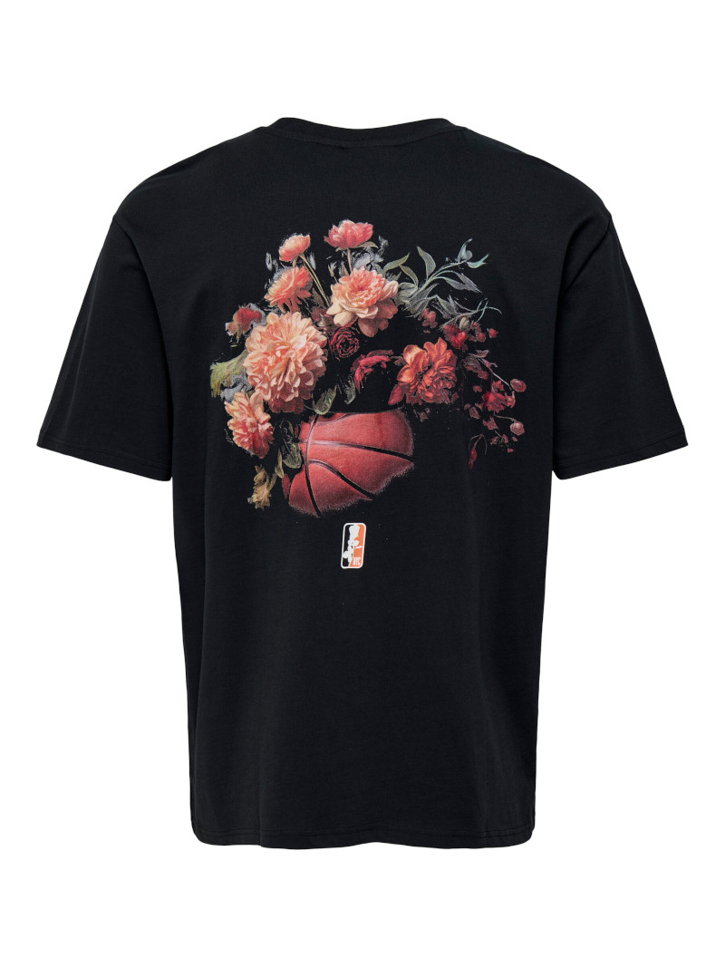 Camiseta Basketball Negra NBA de Only and Sons - Imagen 2