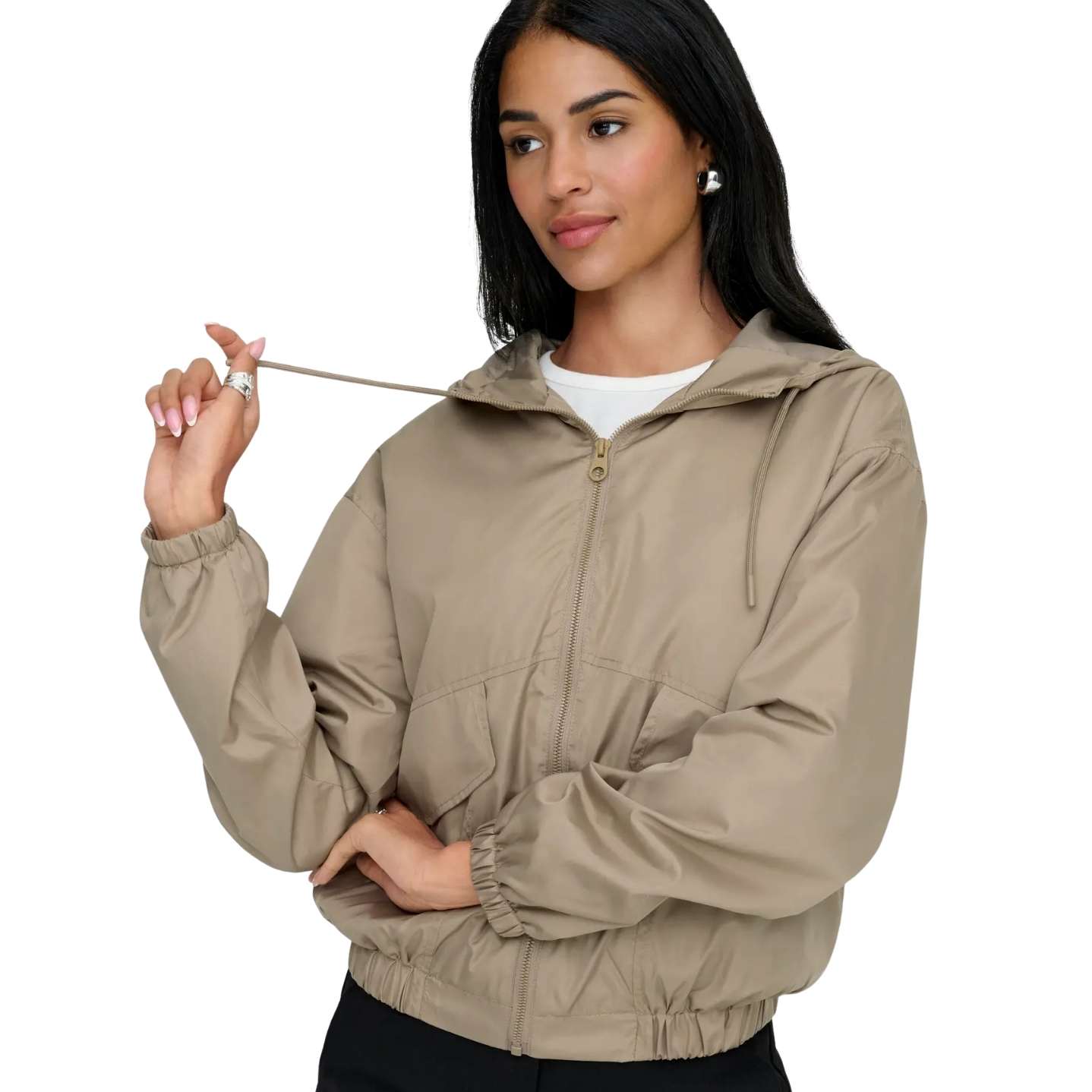 chaquetabeigeonlymujer