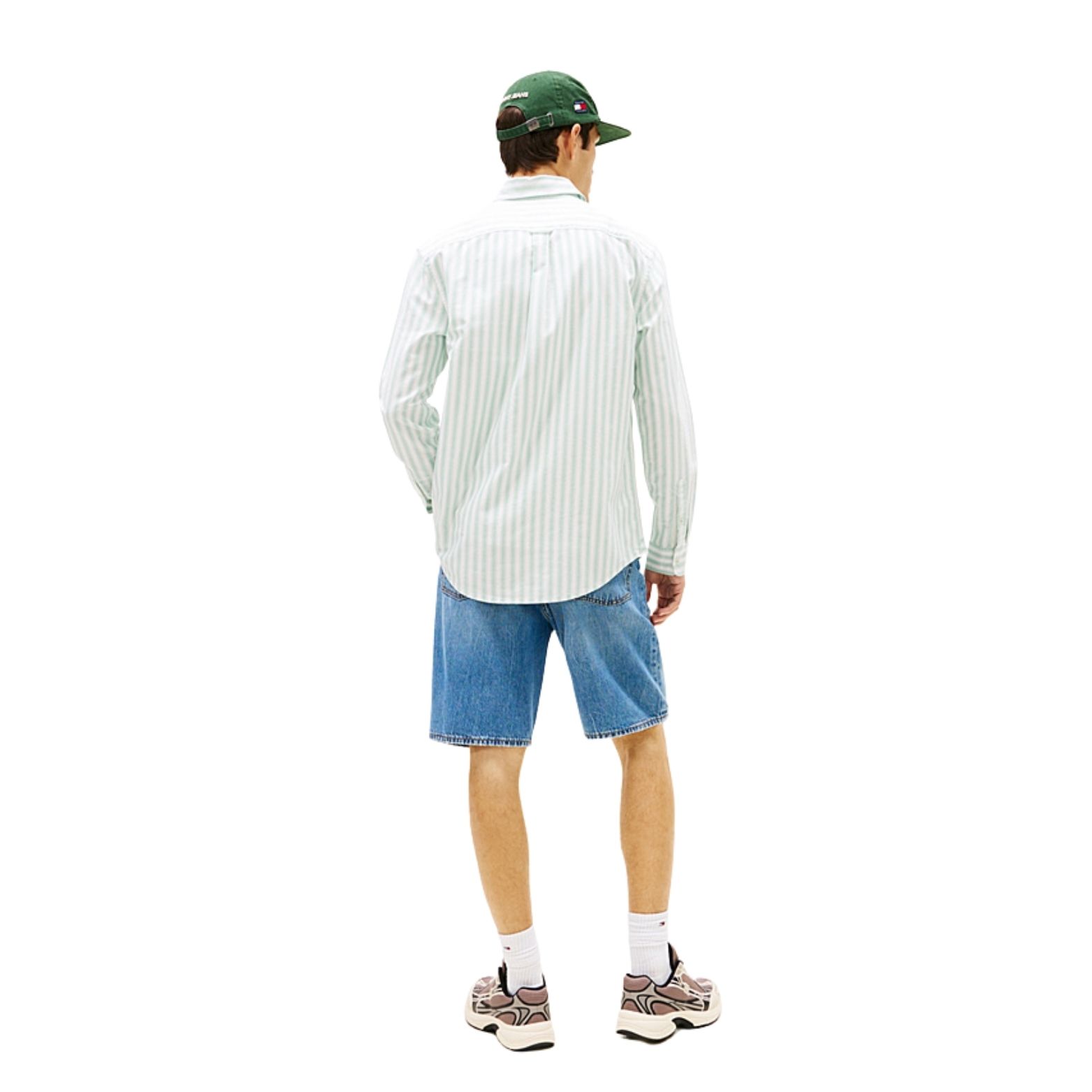 camisa-verde-rayas-tommy