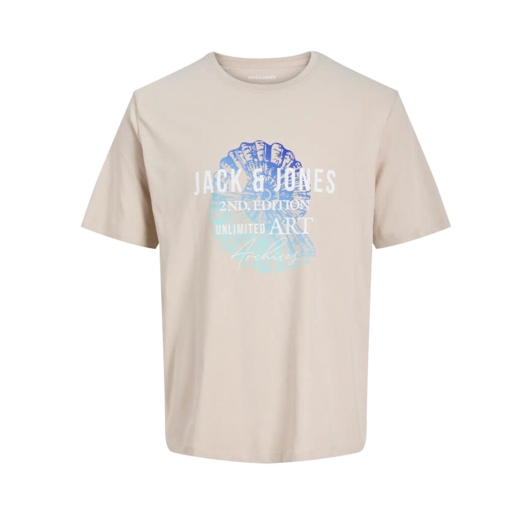 camiseta-beige-jackjones