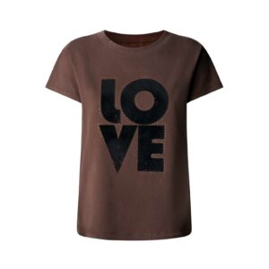camiseta-marron-pepejeans
