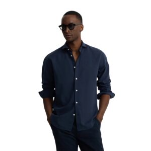 camisa-lino-azul-silbon