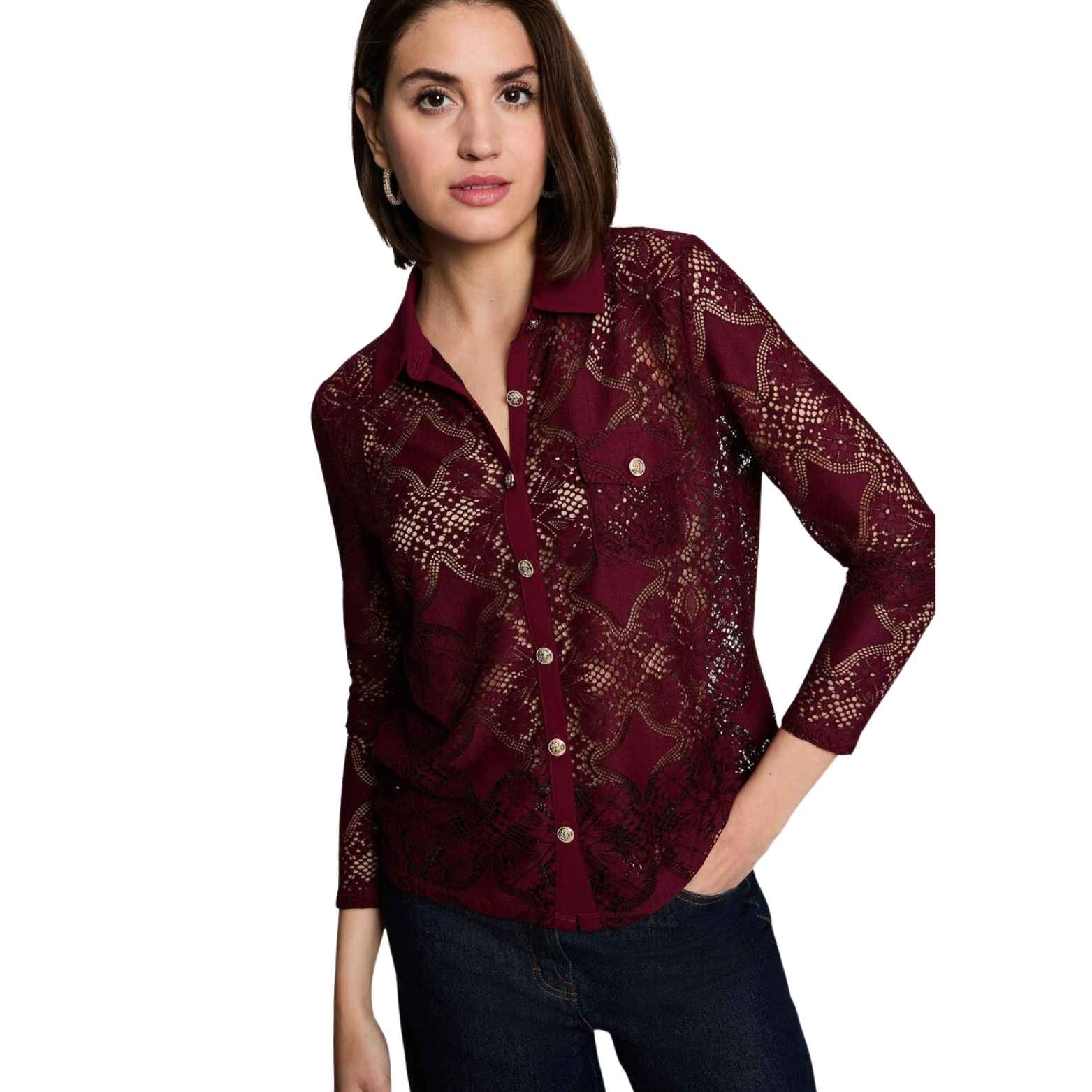 camisa-morgan-granate