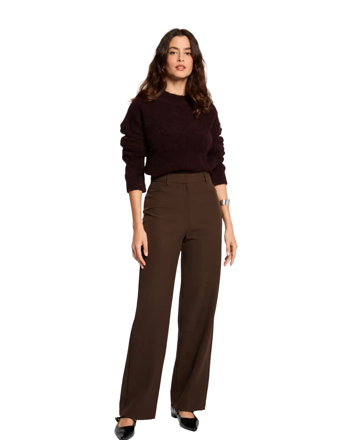 pantalonmarronmorgan pantlaondevestirmarron